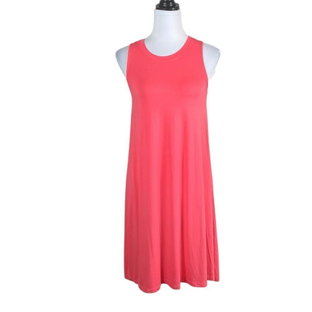 GAP Vibrant‎ Pink/Coral Sleeveless Shift Dress, Size S